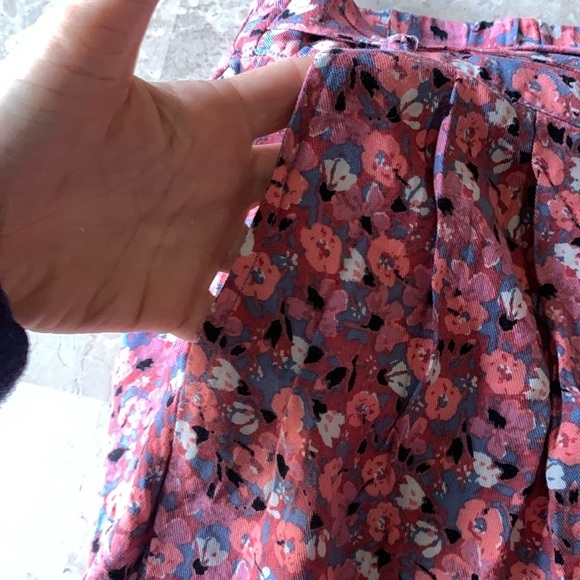 Free People Layla High Waist Tie Belt Flowy Boho Floral‎ Print Shorts M - Picture 2 of 14